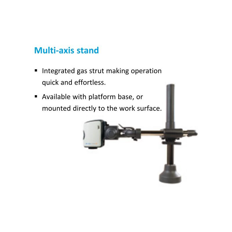 Microscope Vision Engineering EVO Cam II, ECO2504, 360°/34°, multi-axes, éclairage LED, HDMI, USB3, 24" Full HD