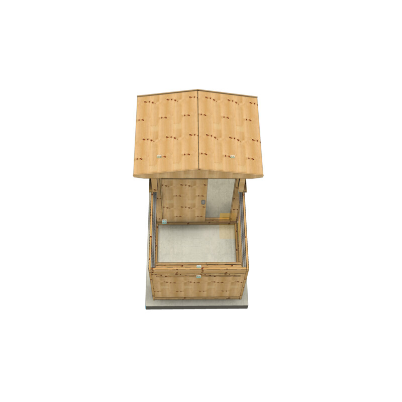 Dome Parts Observatoire à toit mobile GreenLine MICRO-MS20 avec protection du bois