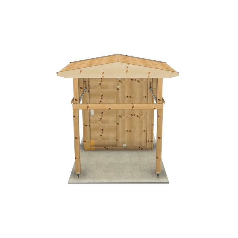 Dome Parts Rolldach-Sternwarte GreenLine MICRO-MS20 mit Holzschutz