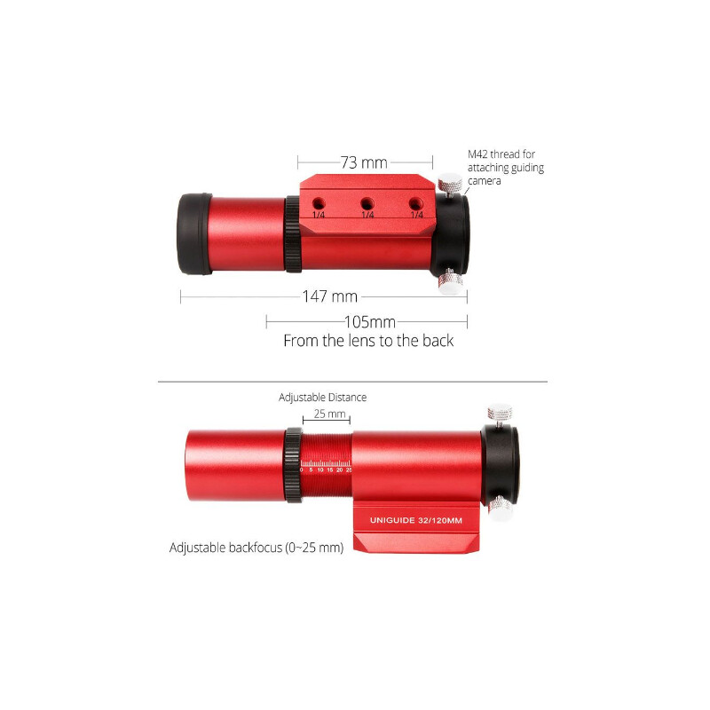 Guidescope William Optics UniGuide 32mm Red