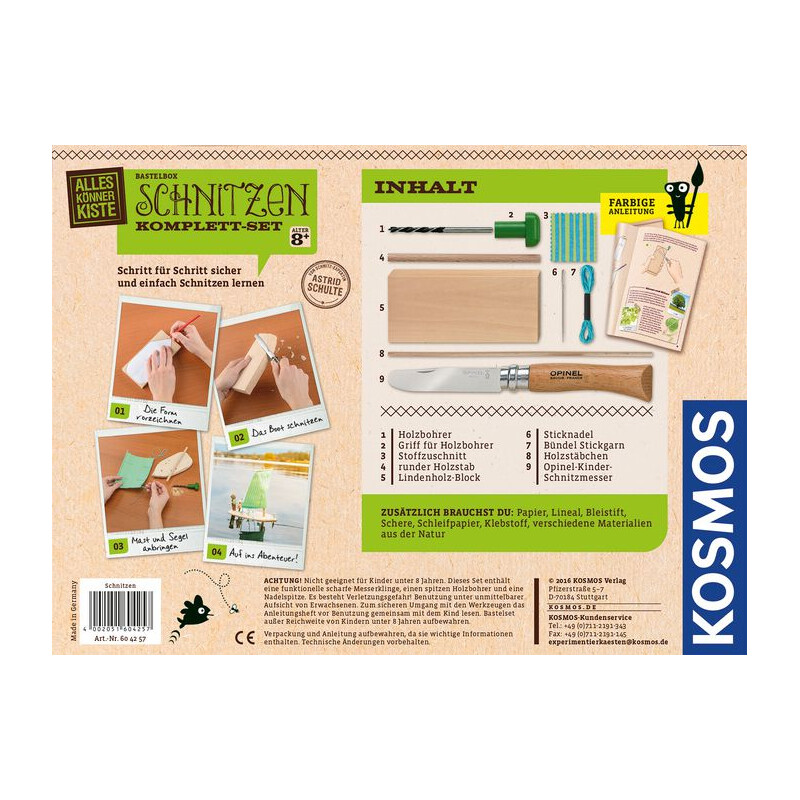 Kosmos Verlag Schnitzen Komplett-Set