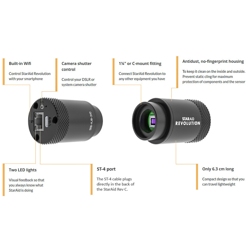 Caméra StarAid Standalone Autoguider Revolution Revision C