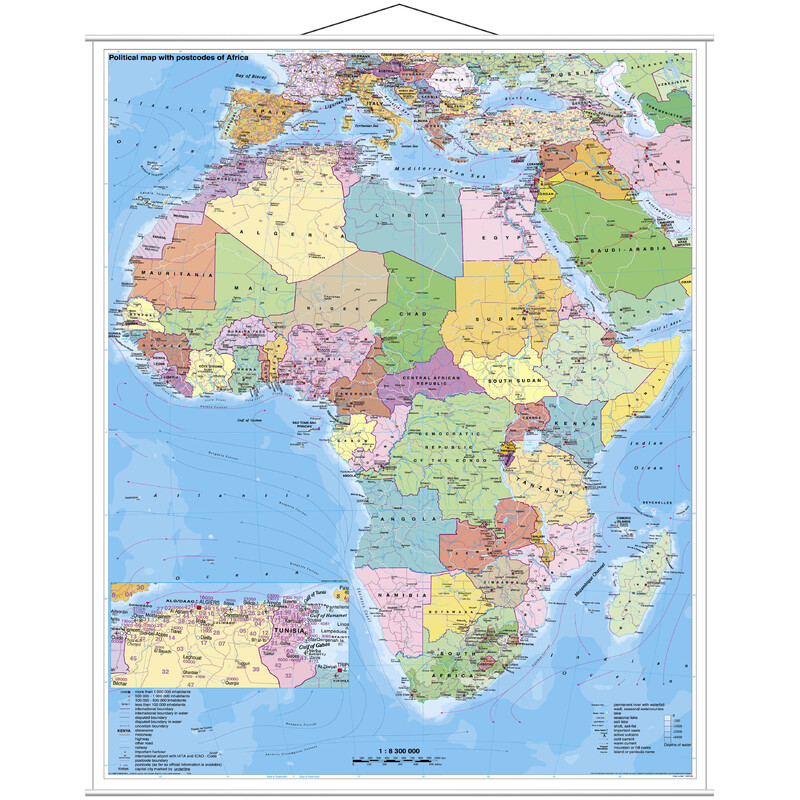 Stiefel L'Afrique politique avec les codes postaux