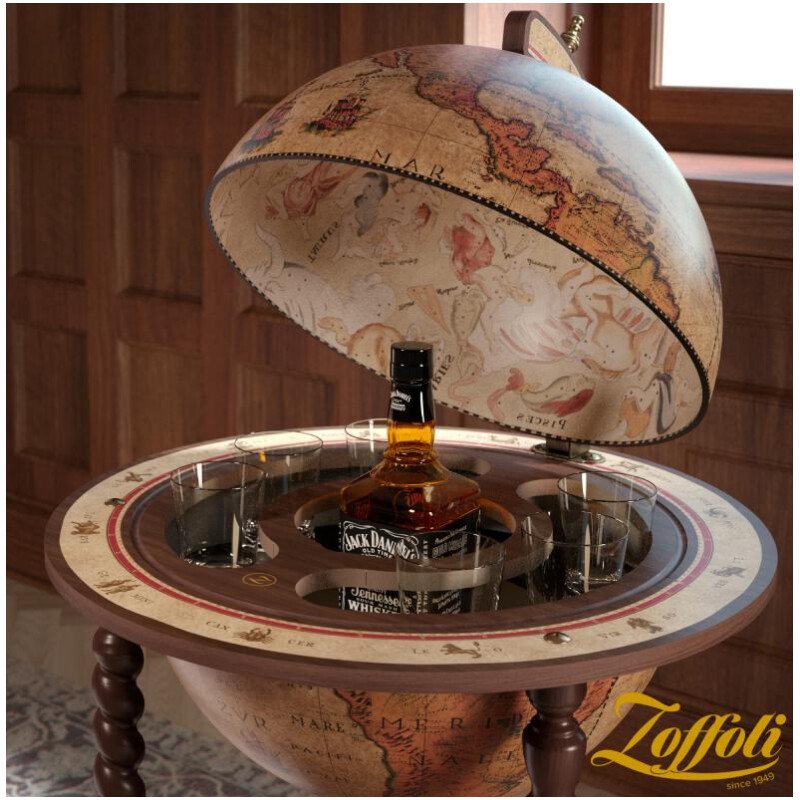 Globe de bar Zoffoli living Explora Honey Brown 40 cm