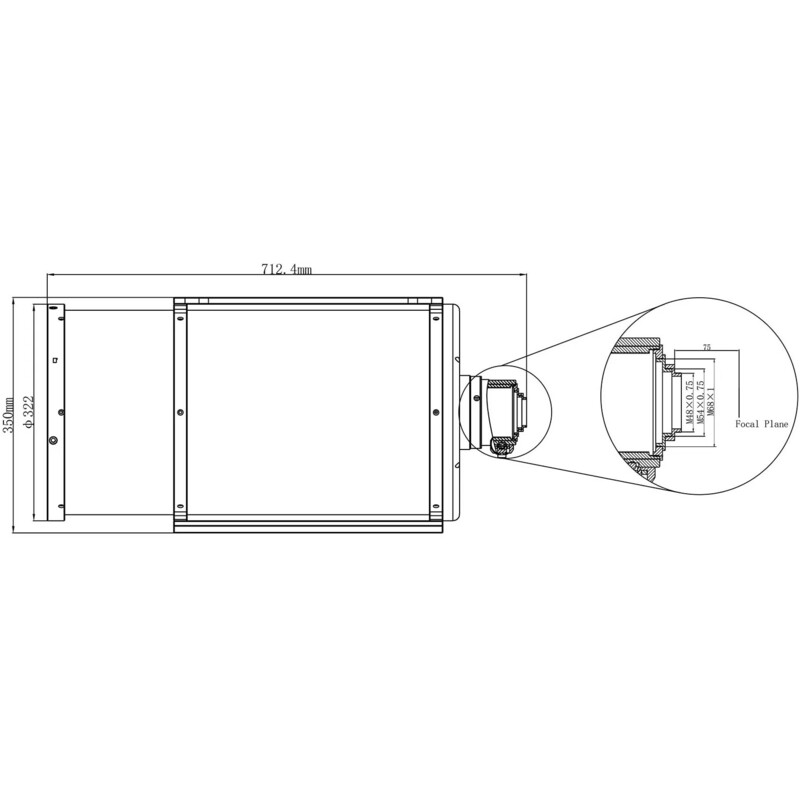 Omegon Télescope asphérique Cassegrain 260/1300 OTA