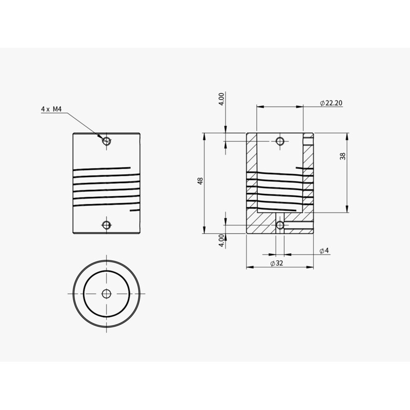 ZWO Adaptateur pour système de mise au point motorisée EAF sur Celestron C11 & C14