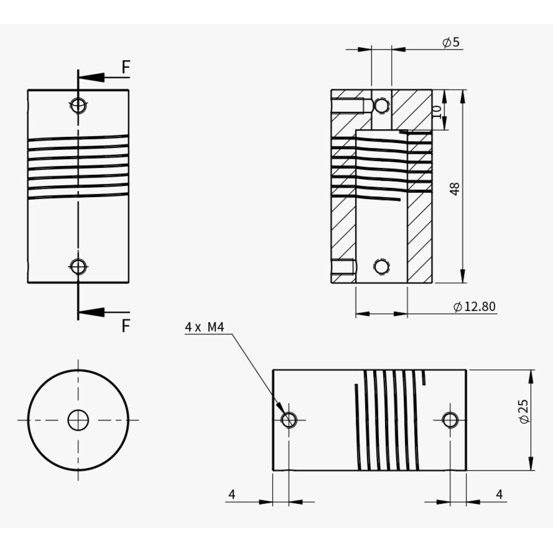 ZWO Adaptateur pour système de mise au point motorisée EAF sur Celestron C8 & C9.25