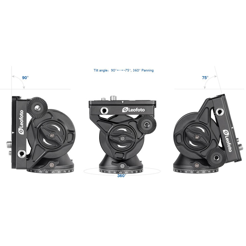 Leofoto Carbon-Einbeinstativ MF-324C + Schwenk-Neigefuß VD-04 + Videoneiger BV-10