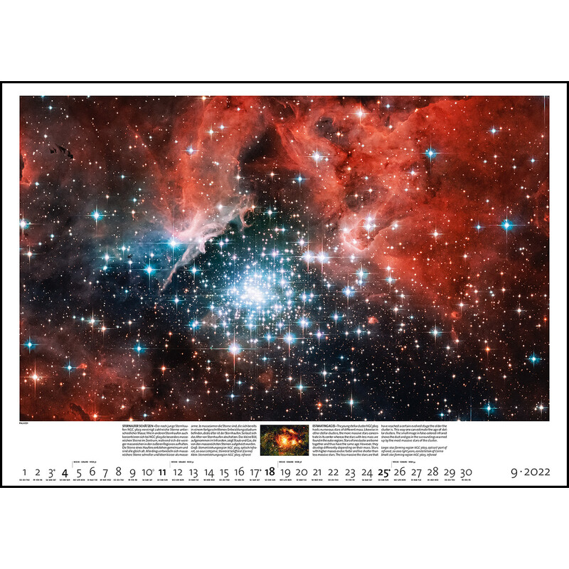Calendrier Palazzi Verlag Sternzeit 2022