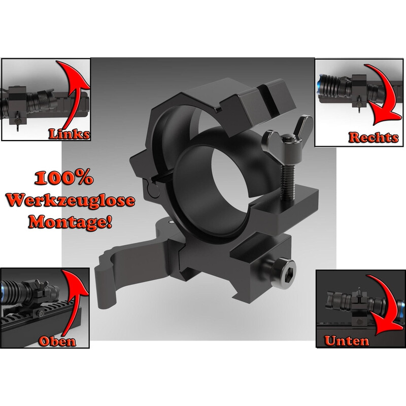 Sytong Montage rapide ajustable Pic-Rail 24-26 mm