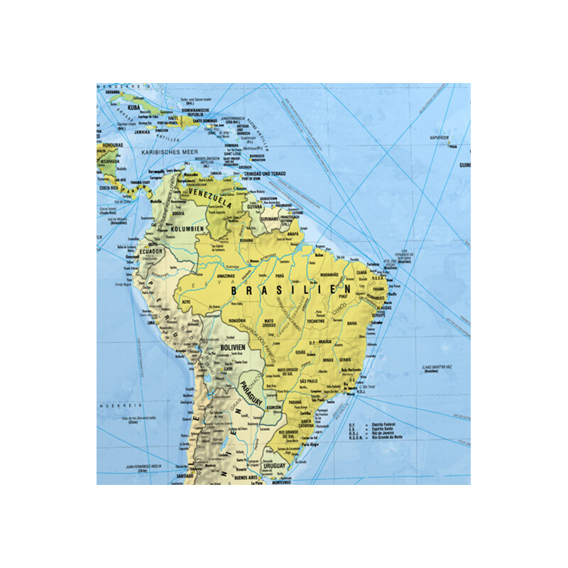 Mappemonde Bacher Verlag Reiseweltkarte (138x98)