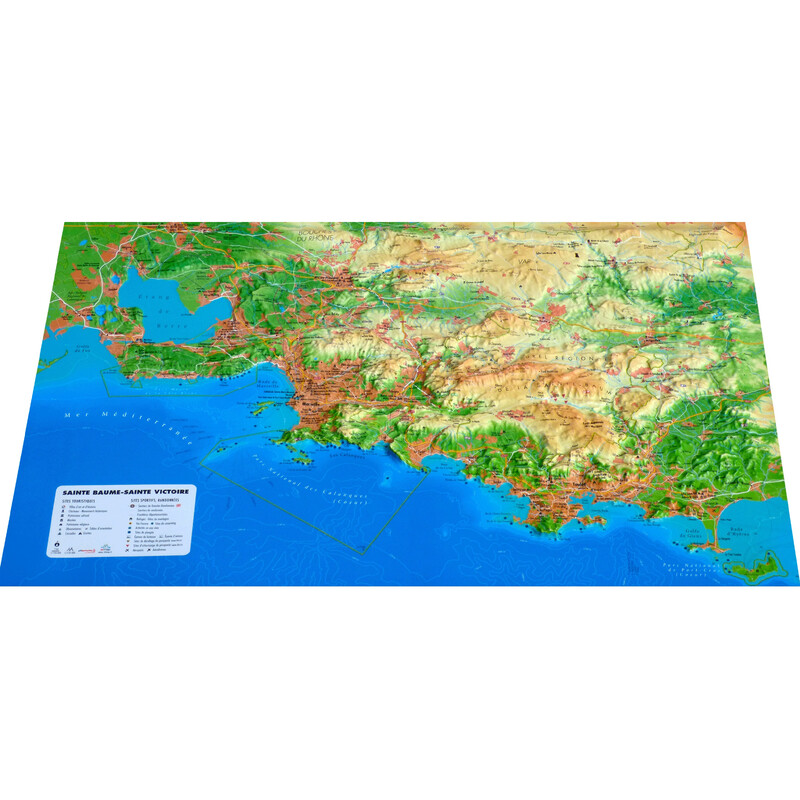 Carte régionale 3Dmap Sainte-Victoire et Sainte-Baume