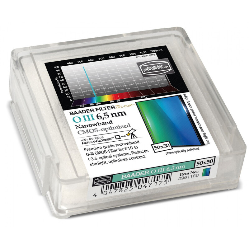 Filtre Baader OIII CMOS Narrowband 50x50mm