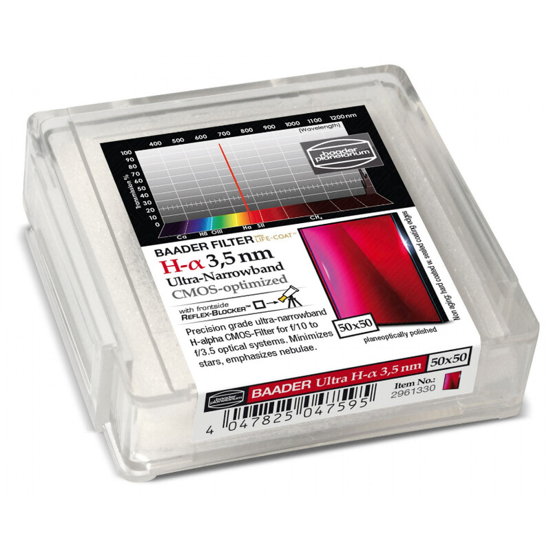 Baader Filter H-alpha CMOS Ultra-Narrowband 50x50mm