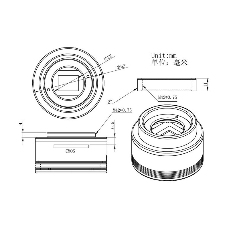 ZWO Kamera ASI 294 MM Mono