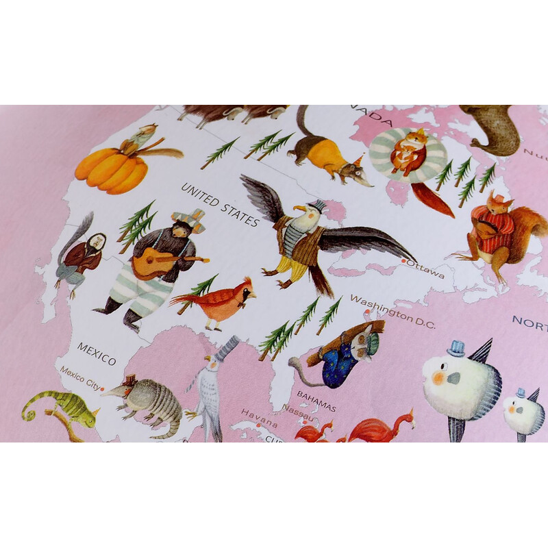 Globe TROIKA Wildlife World Pink 25cm
