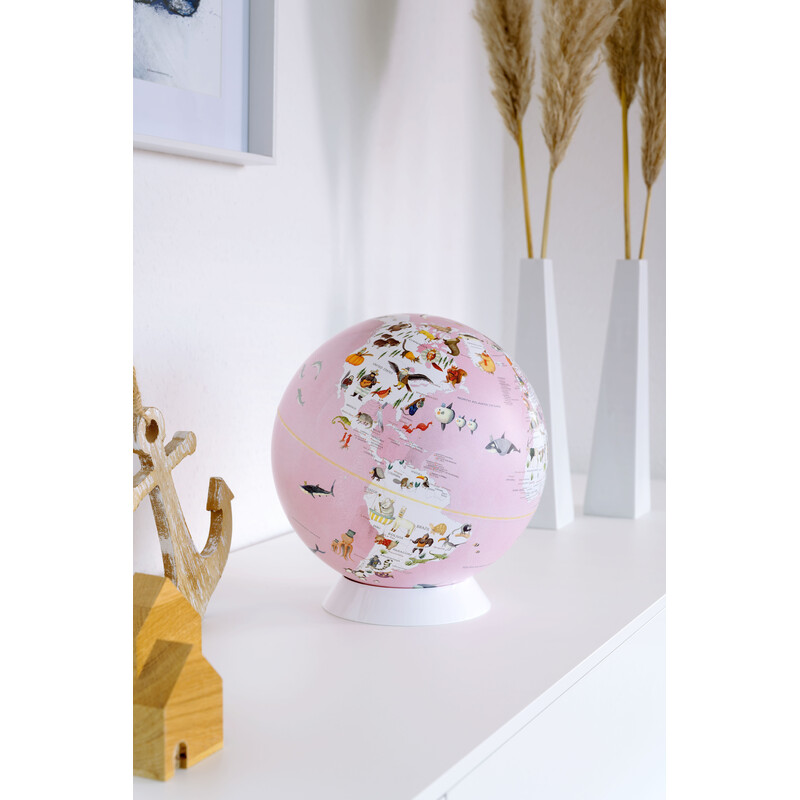 Globe TROIKA Wildlife World Pink 25cm
