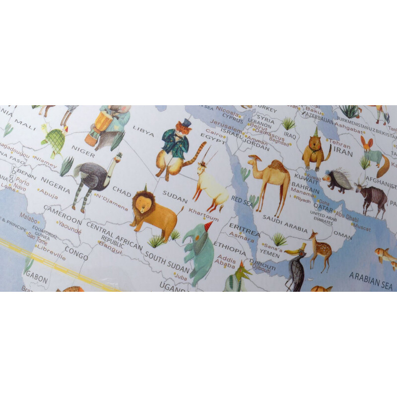 Globe TROIKA Wildlife World Blue 25cm