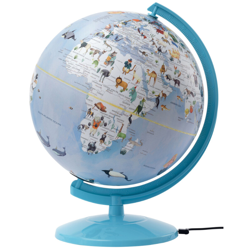 Globe TROIKA Wildlife World Light Blue 25cm
