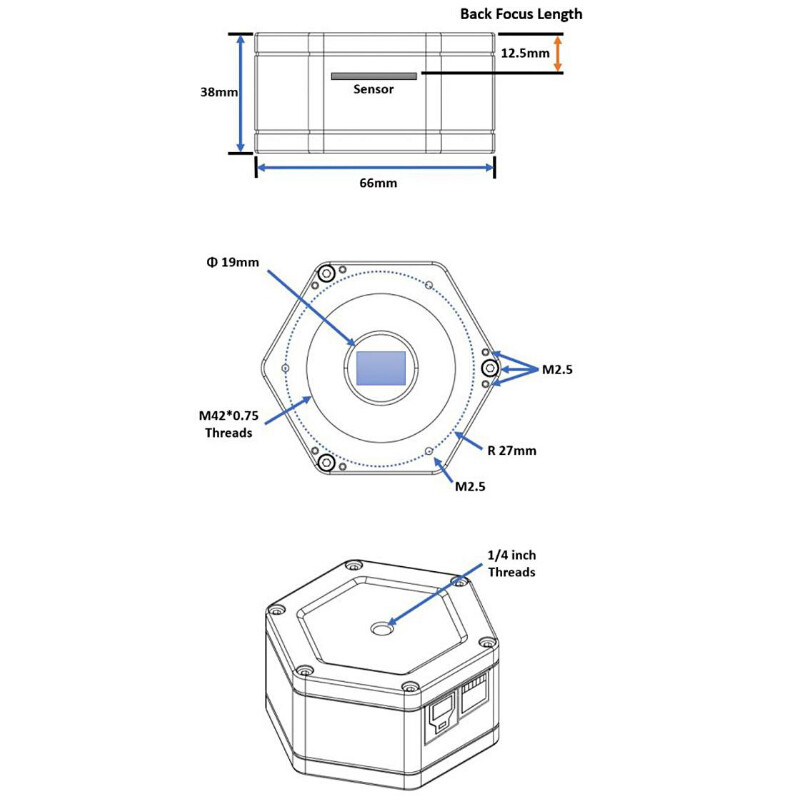 Caméra TS Optics TS178C USB3.0 Color