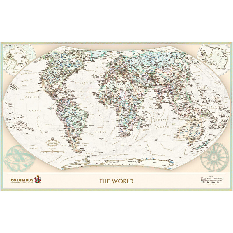 Mappemonde Columbus The World Executive (100x65)