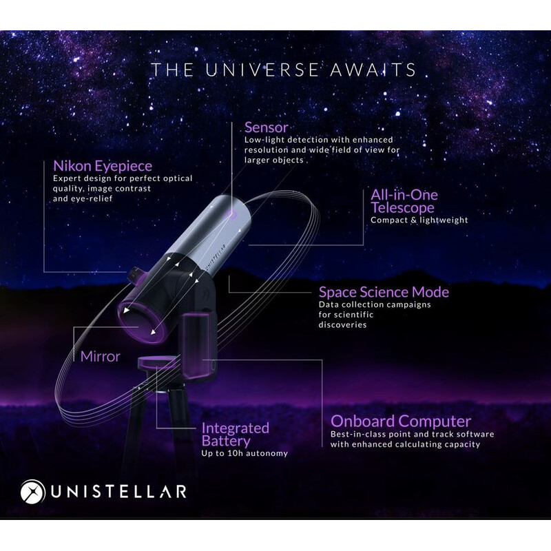 Smart Telescope Unistellar N 114/450 eVscope 2