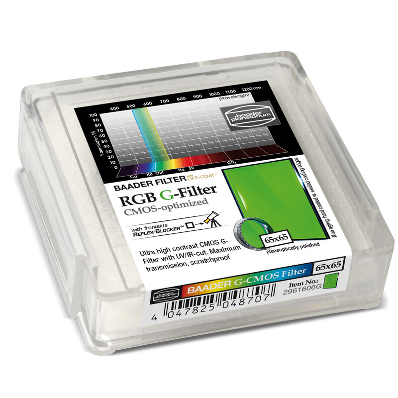 Filtre Baader RGB-G CMOS 65x65mm