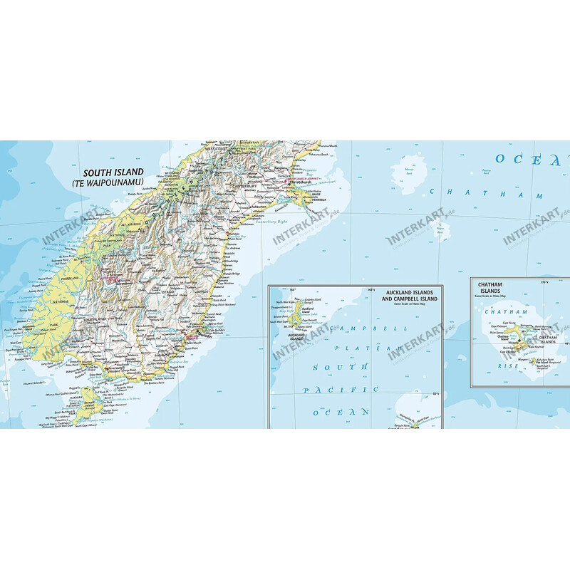 Carte géographique National Geographic Nouvelle-Zélande (60 x 77 cm)