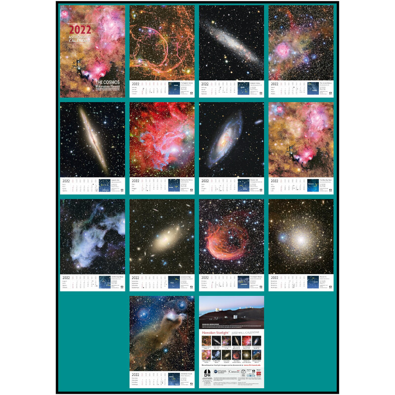 Coelum Kalender The Cosmos from Mauna Kea Hawaii 2022