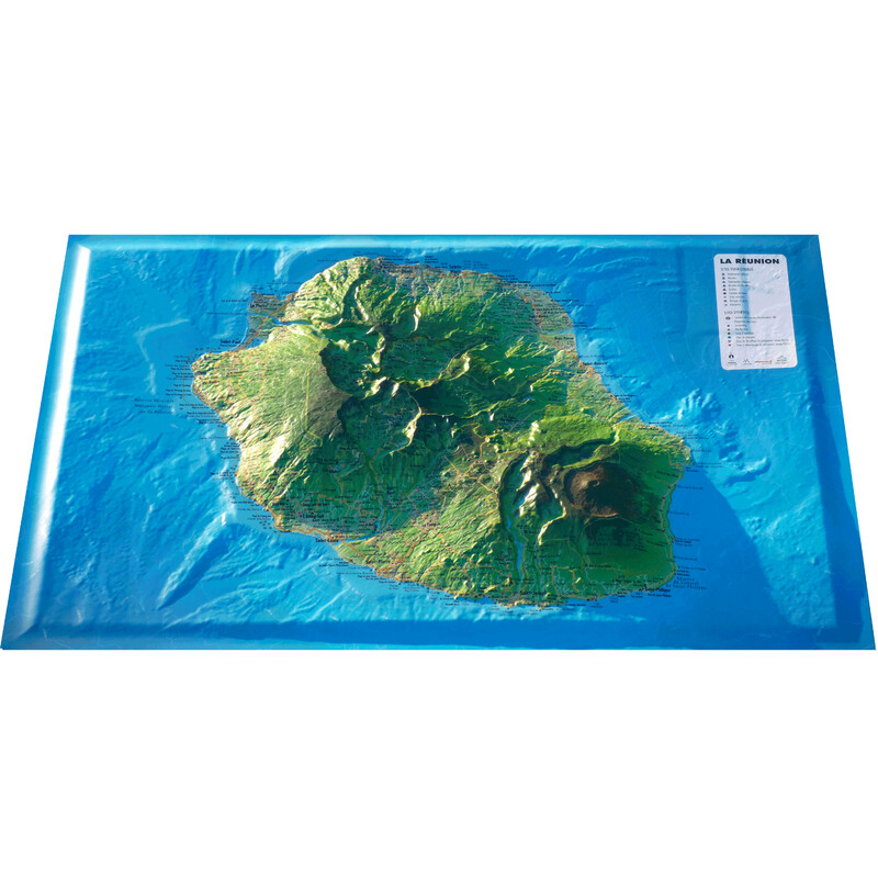 Carte régionale 3Dmap La Réunion