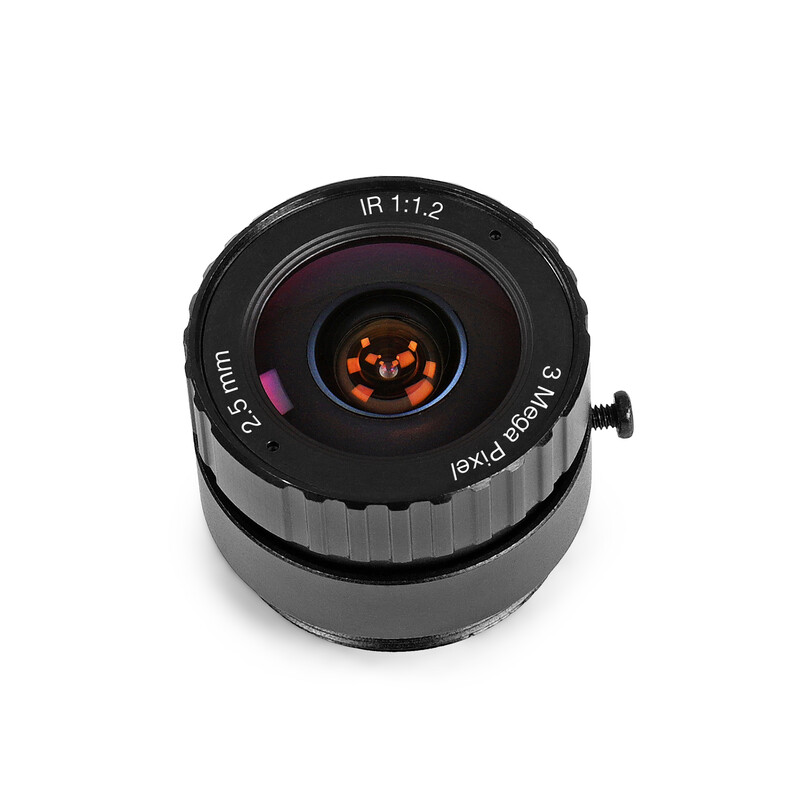 Omegon CS-Mount Objektiv 2,5mm  f/1,2