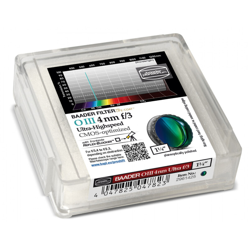 Filtre Baader OIII CMOS f/3 Ultra-Highspeed 1,25"