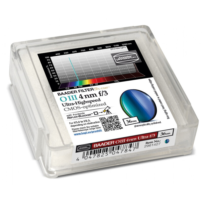 Filtre Baader OIII CMOS f/3 Ultra-Highspeed 36mm