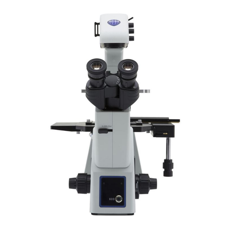 Microscope inversé Optika IM-5, trino, invers, 10x24mm, LED 8W w.o. objectives