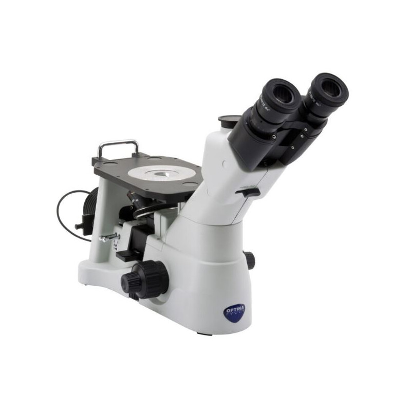 Microscope inversé Optika IM-3METLD, trino, invers, 10x22mm, LED 18W,
