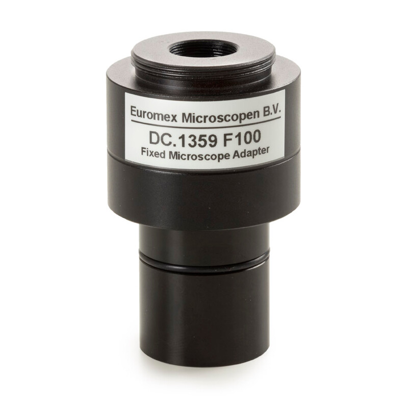 Euromex Kamera-Adapter DC.1359  1x Objektiv, C-Mount,  f. 1 Zoll Kameras, kurzer Schaft
