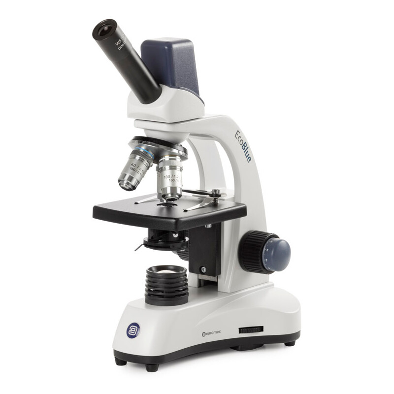 Euromex Microscope EcoBlue EC.1105, mono, numérique, 5MP, achro. 40x, 100x, 400x 1000x, LED