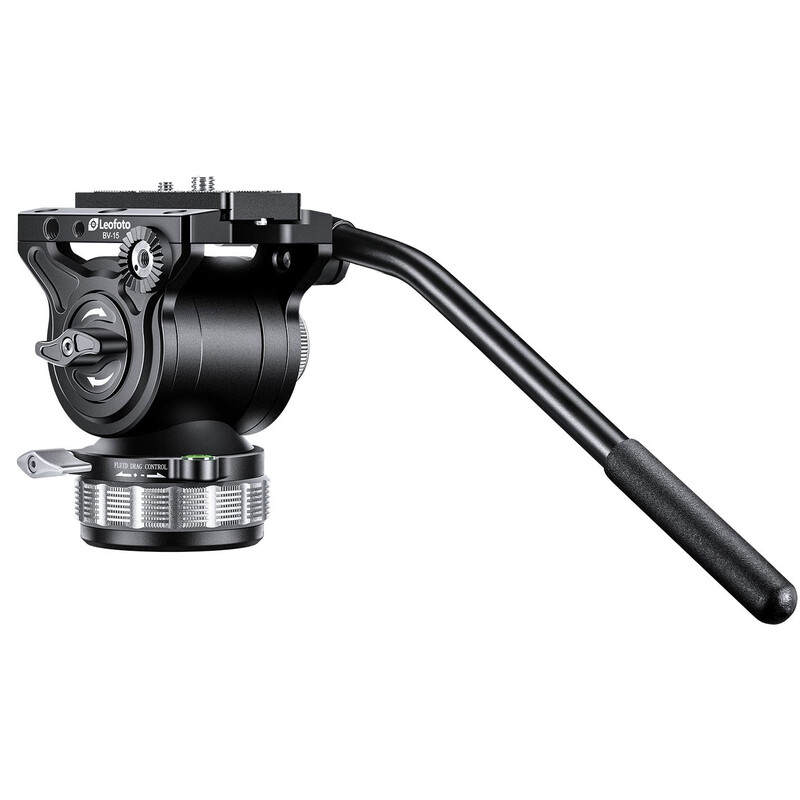 Leofoto Carbon-Dreibeinstativ LVM-324C Manba mit Nivelliereinrichtung + Videoneiger BV-15