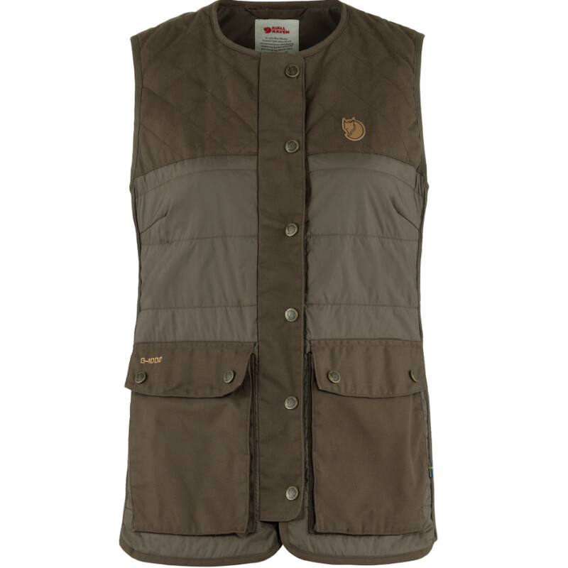 Fjällräven Gilet matelassé en laine Forest W, 633 Dark Olive, L