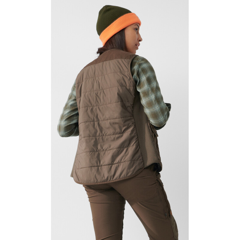 Fjällräven Gilet matelassé en laine Forest W, 633 Dark Olive, L