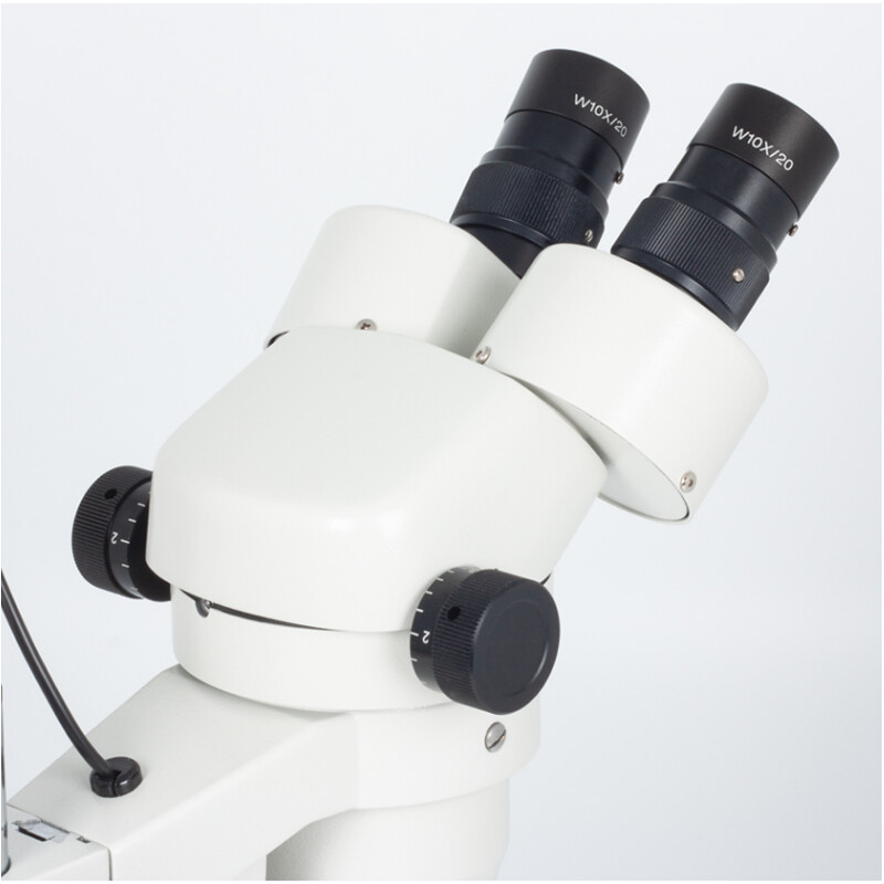 Microscope stéréo zoom Motic SMZ140-N2LED, bino, 10x/20, Al/Dl, LED 3W