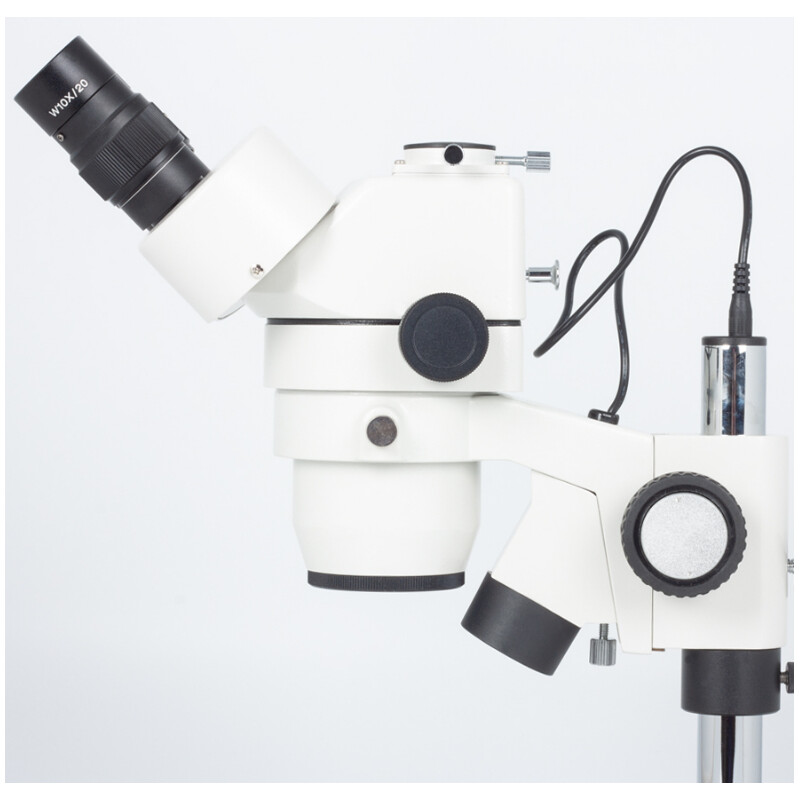 Microscope stéréo zoom Motic SMZ143-N2LED, trino, 10x/20, Al/Dl, LED 3W