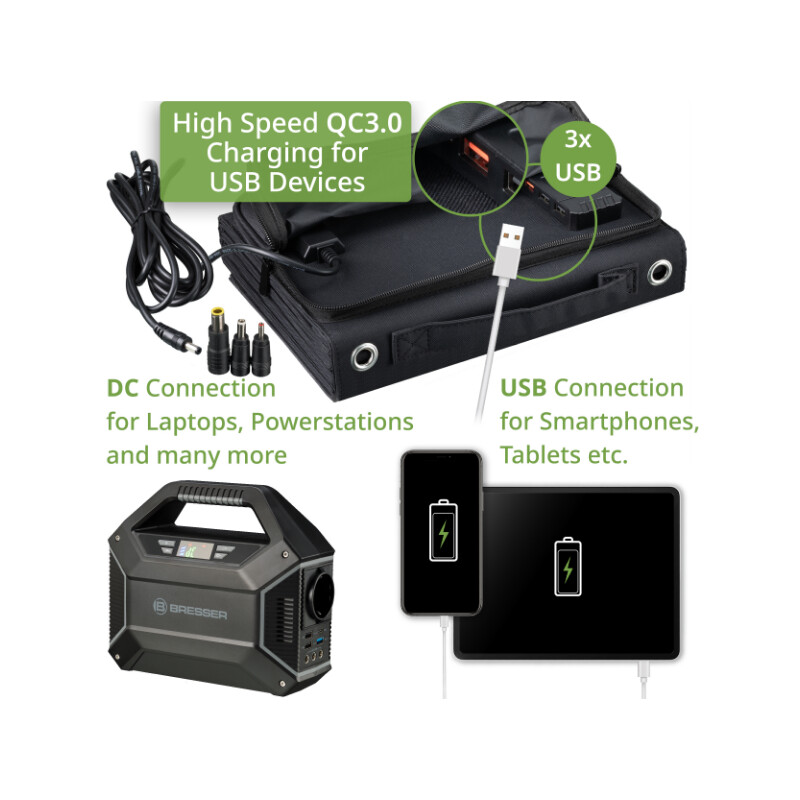 Bresser Chargeur solaire Mobile 60 Watts
