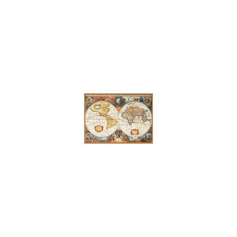 Kosmos Verlag Landkarte PUZZLE ''Historische Weltkarte 1630''