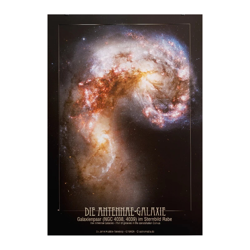Affiche AstroMedia Les galaxies antennes