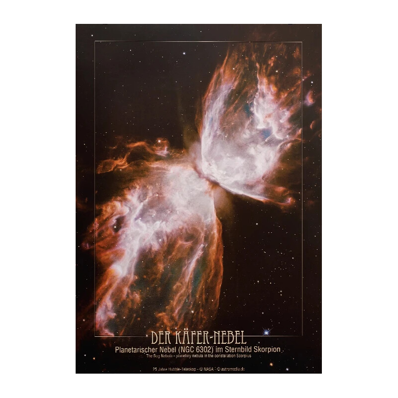 Affiche AstroMedia La nébuleuse du Scarabée NGC 6302
