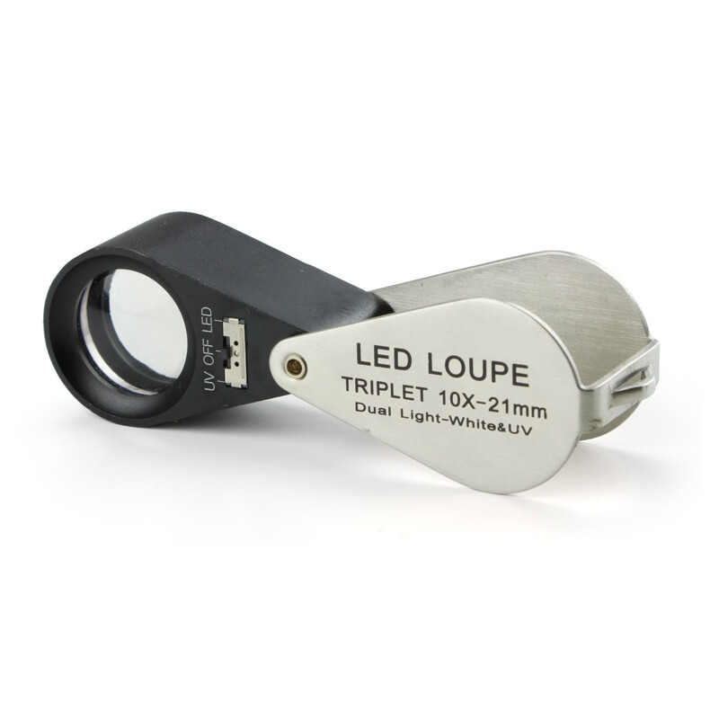 Euromex Klapp-Lupe PB.5034-LUV, 10x achromatisch, LED, UV