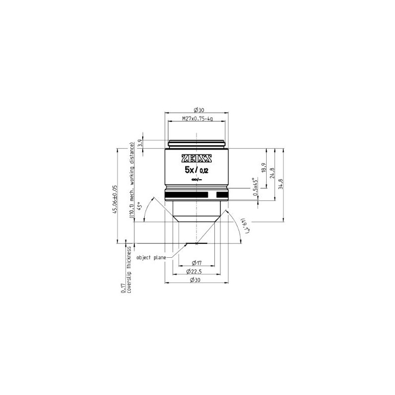 ZEISS Objektiv A-Plan 5x/0,12 M27