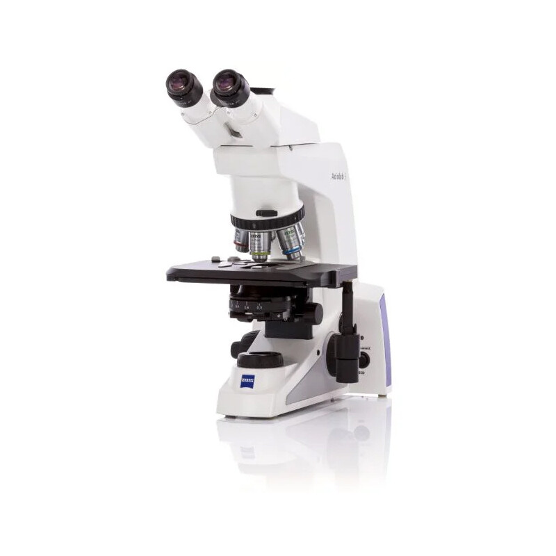 Microscope ZEISS , Axiolab 5, PH, trino, infinity, plan, 5x, 10x, 40x, 10x/22, Dl, LED, 10W, avec adaptateur d'appareil photo