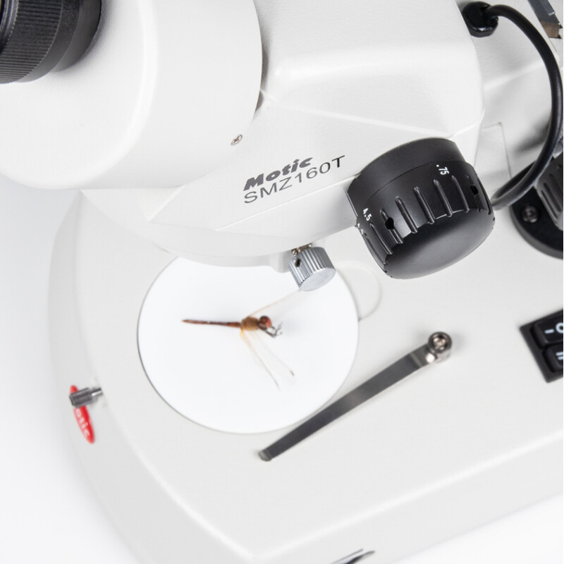 Motic Microscope Stereo Zoom SMZ-160-TLED, LED, 0,75x-4,5x